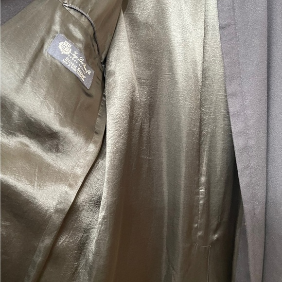 Giorgio Armani Loro Piana 100% Cashmere Storm System Long Coat Size 52 - Picture 6 of 16